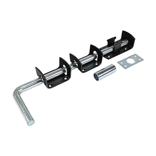 Taurus 300mm 12'' Garage Door Drop Bolt Black