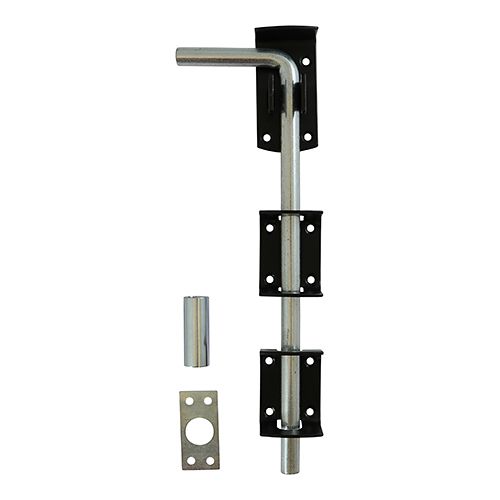 Taurus 300mm 12'' Garage Door Drop Bolt Black