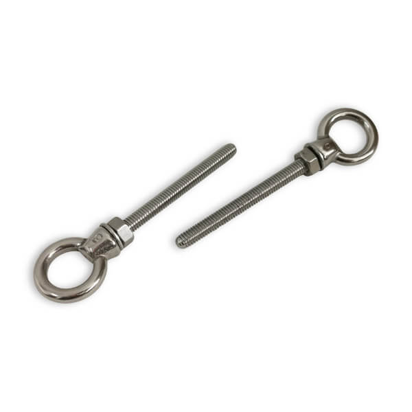 A4 ST/ST Long Shank Eye Bolts M6 x 60mm