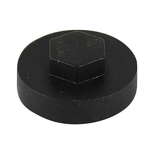 TIMco 16mm Dia Black Push-On Cover Cap