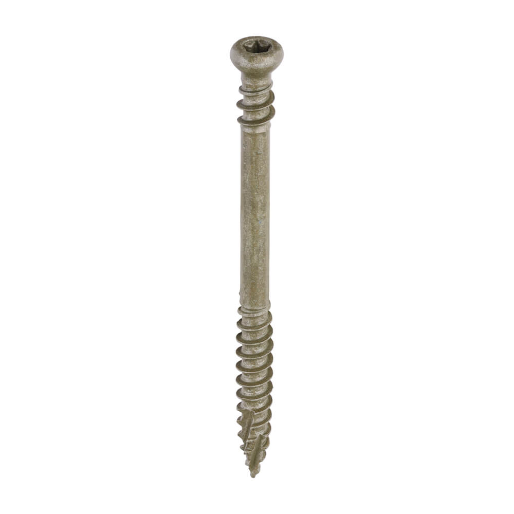 4.5x60mm TX15 Cyl. Decking Screws Green (250)