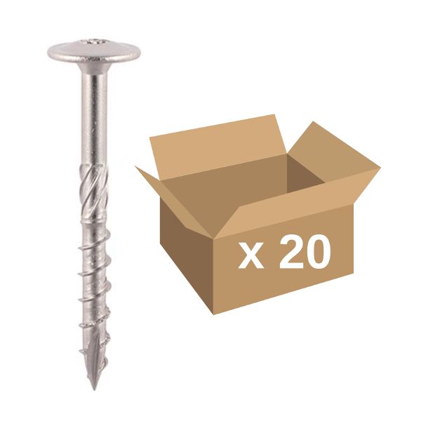 TIMco Stainless Wafer Index Screws 100mm (20)