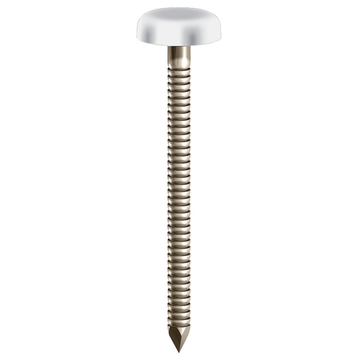 TIMco Polymer Head Nail White 40mm