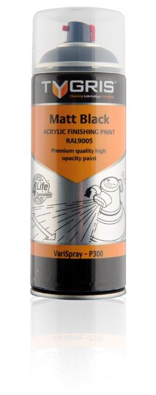 P300 Matt Black Paint RAL9005 400ml