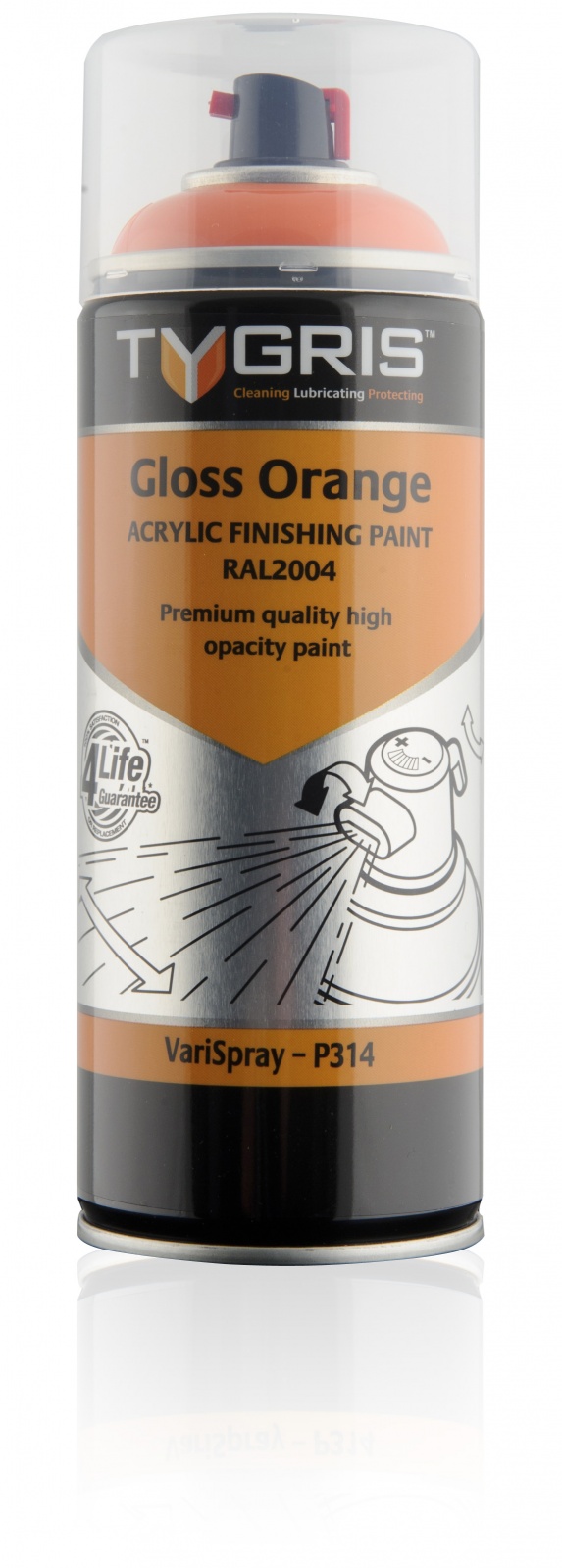 P314 Gloss Orange Paint RAL2004 400ml