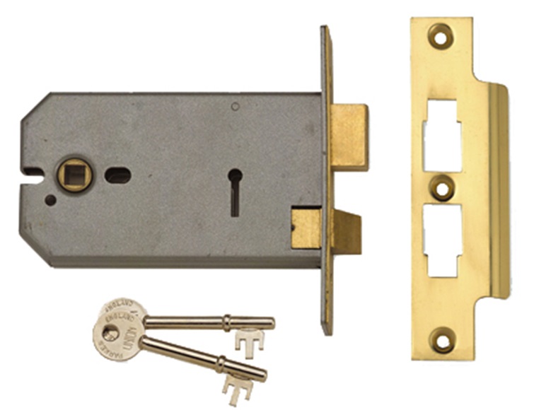 2077-5 3 Lever Horizontal Mortice Lock 124mm