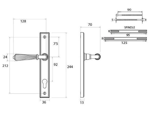 line drawing of from the anvil 45341