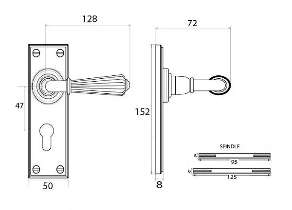 line drawing of from the anvil 45325