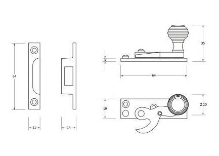 line drawing of from the anvil 45936