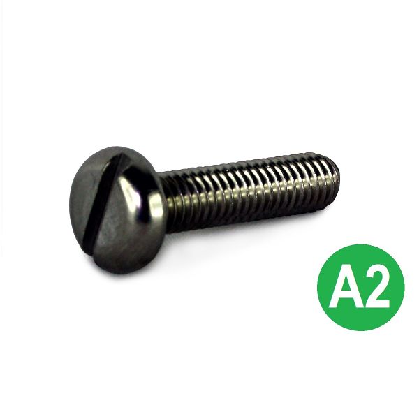 M8x20 A2 Slot Pan Machine Screw DIN 85