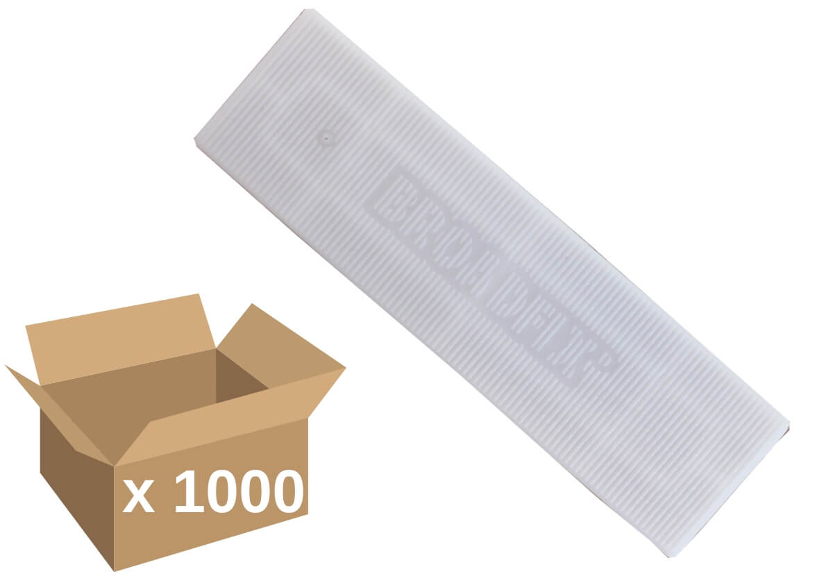 Broadfix® Flat Medium Glazing Shims White 3mm (Pack of 1000)