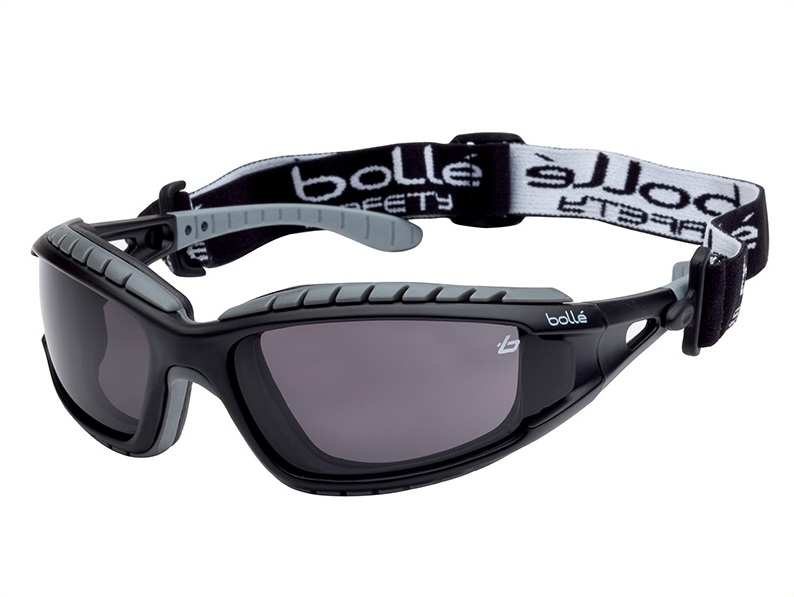 Bollé Tracker Safety Glasses Vented Smoke